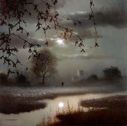Precious Time III by John Waterhouse - Original Painting on Stretched Canvas sized 12x12 inches. Available from Whitewall Galleries